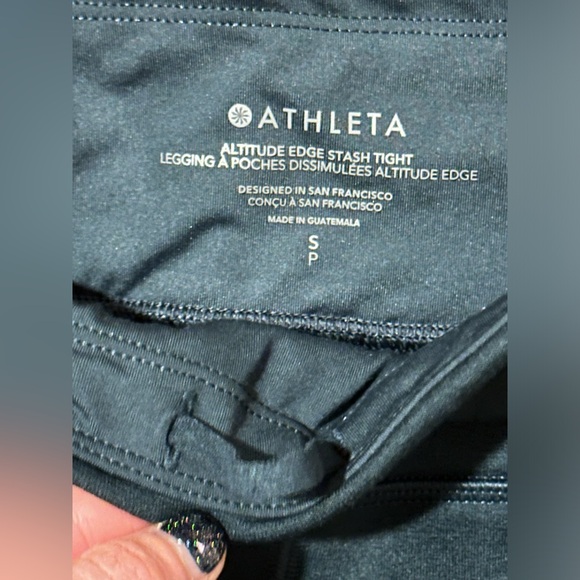 NWT Athleta Altitude Edge Stash High Rise Legging Size S in Cypress Green - Picture 7 of 16